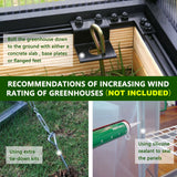 Polycarbonate Greenhouse Aluminum Frame Greenhouse with Adjustable Roof Vent