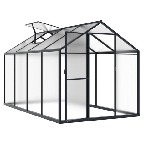 Polycarbonate Greenhouse Aluminum Frame Greenhouse with Adjustable Roof Vent