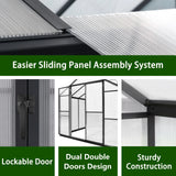 Polycarbonate Greenhouse Aluminum Frame Greenhouse with Adjustable Roof Vent