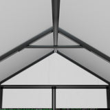 Polycarbonate Greenhouse Aluminum Frame Greenhouse with Adjustable Roof Vent