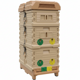 Insulated 7 Frame Langstroth Nucleus Assembled Bee Hive Set (Tan Hive with No Frames)